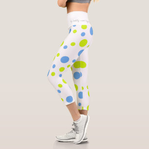 Funky Colorful Balls My Bubbly Mood Capri Leggings