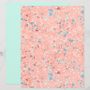 Funky Colorful Mosaic Art Scrapbook Paper