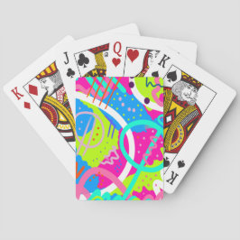 Funky Colorful Pop Art Spielkarten