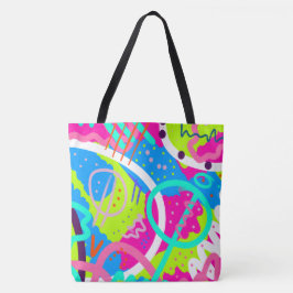 Funky Colorful Pop Art Tasche