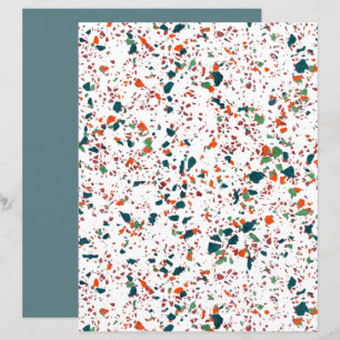 Funky Colorful Terrazzo Art Scrapbook