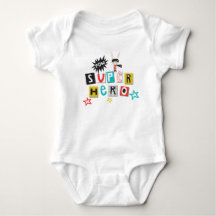 Funky Colorful Typography Super Hero Pow Boy