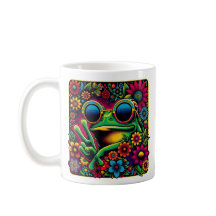 Funky Cool Frog Peace Sign