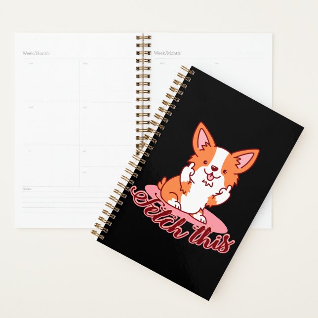 Funky Corgi Chien moyen Dog Extraire ceci (Devant avec enveloppe)