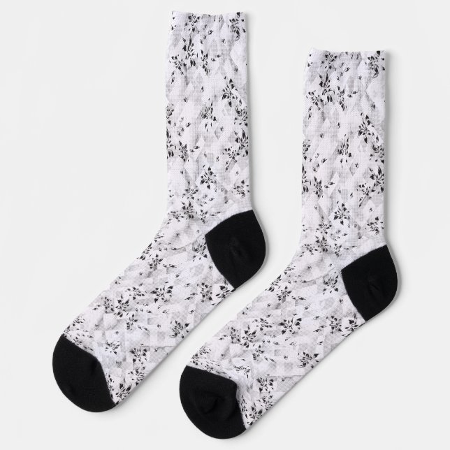 Funky Crew Socks für Damen und Herren | kühner Kom Socken (Linkes Detail)