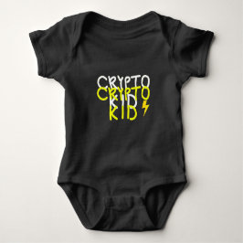 Funky Crypto Kid Energy Power Sign Baby Strampler