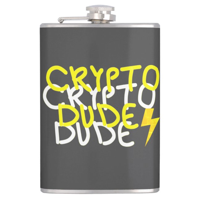 Funky Crypto Typ Energy Power Signing Flachmann (Vorderseite)