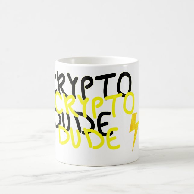 Funky Crypto Typ Energy Power Signing Kaffeetasse (Mittel)