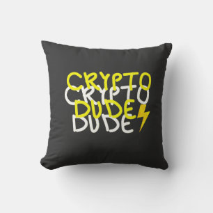 Funky Crypto Typ Energy Power Signing Kissen