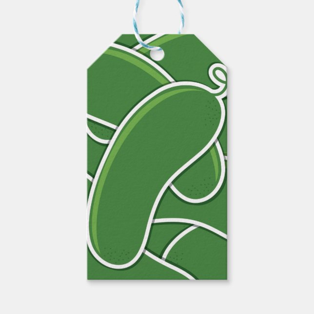 Funky cucumber geschenkanhänger (Vorderseite)