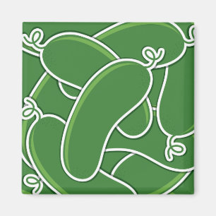 Funky cucumber magnet
