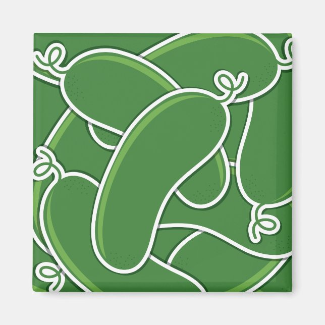 Funky cucumber magnet (Vorne)