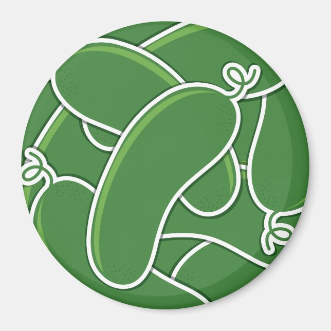 Funky cucumber magnet (Vorne)
