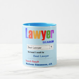 Funky Custom Meilleur Avocat Cadeau Mug