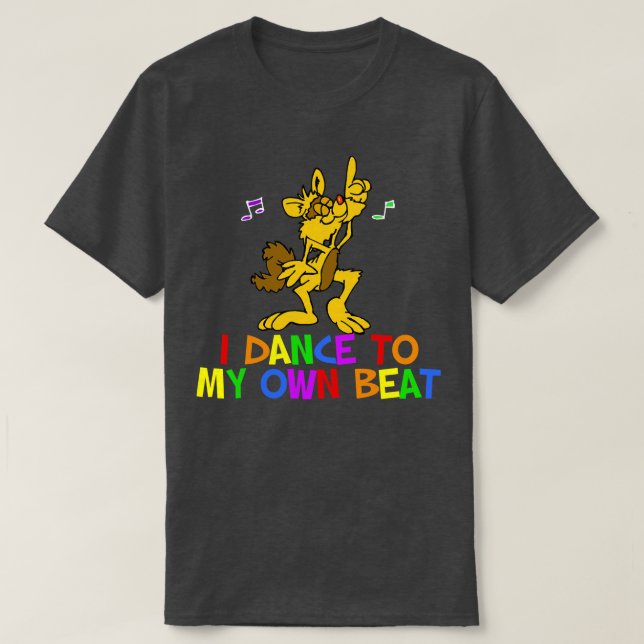 Funky Dancing Cat T-Shirt (Design vorne)