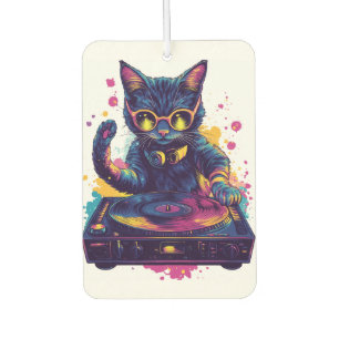 Funky DJ Katze � Retro Disco Kitty Party Autolufterfrischer