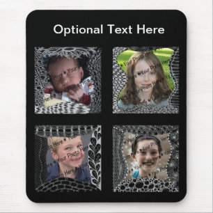 Funky Doodle Picture Frame Collage Mousepad