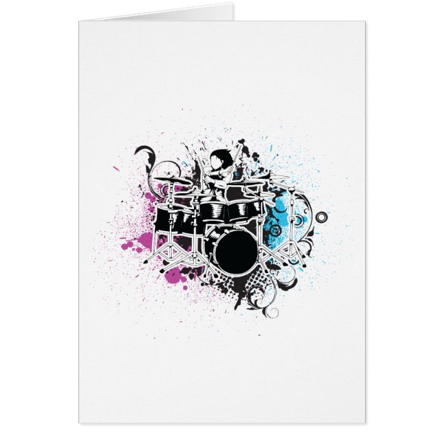 Funky Drummer Vektordesign (Vorne)