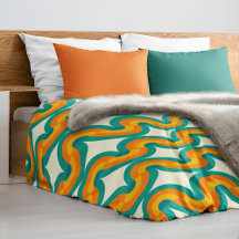 Funky Eclectic Retro Halbkreise Art Muster