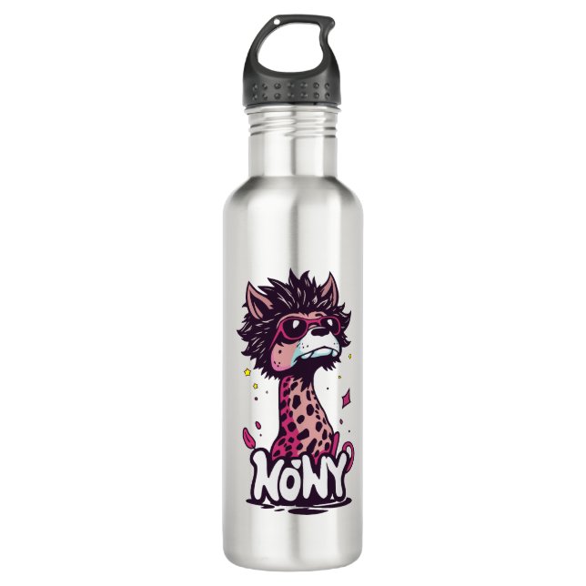 funky edelstahlflasche (Vorderseite)