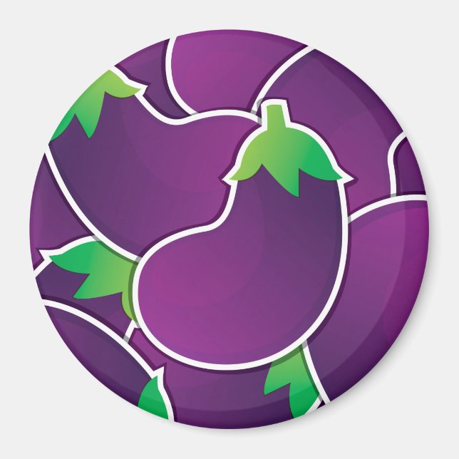 Funky eggplant magnet (Vorne)
