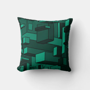 Funky Emerald Green Throw Kissen