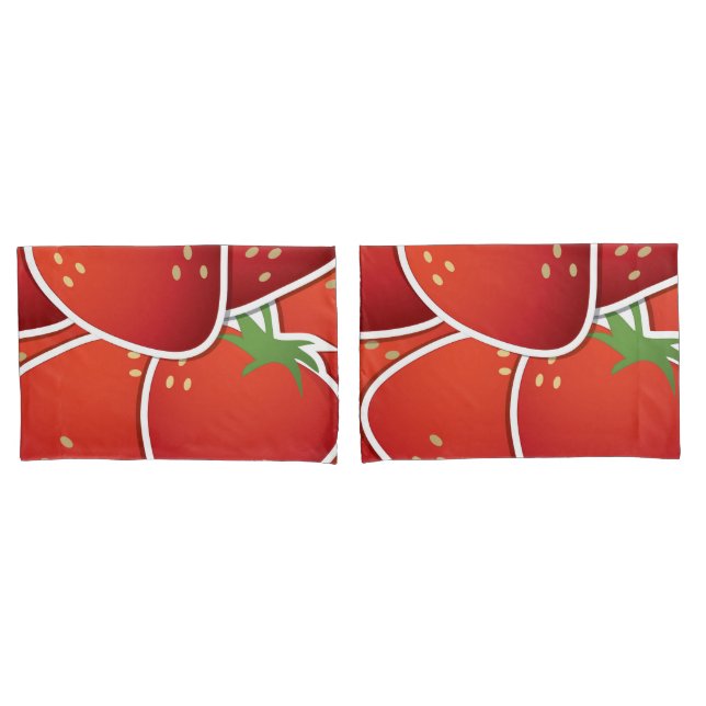 Funky Erdbeeren Kissenbezug (Vorderseite-Set)