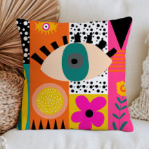 Funky Evil Eye Abstract Bohemian Fette Maximalisti