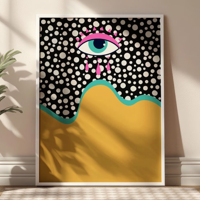Funky Evil Eye Poster (Von Creator hochgeladen)