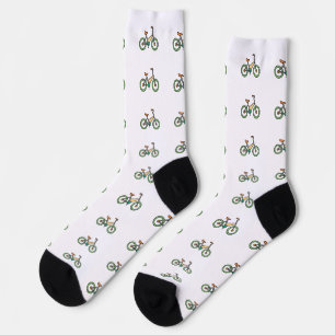 Funky-Fahrrad-Crew-Logo-Muster Socken