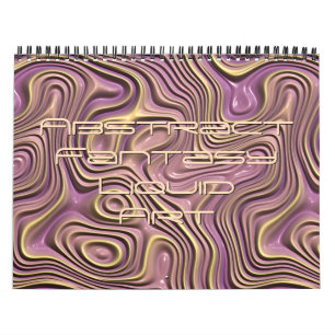 Funky Fantasy Waves 3D Moderne Kunst 2027 Kalender