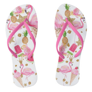 Funky Flamingo Flip Flops für Flamingo Lover