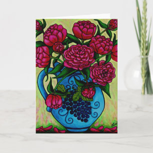 Funky Floral Greeting Cards Karte