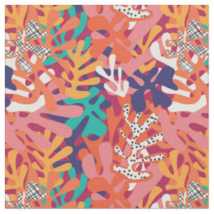 Funky Formen und Farben - Erinnerung an Matisse Stoff