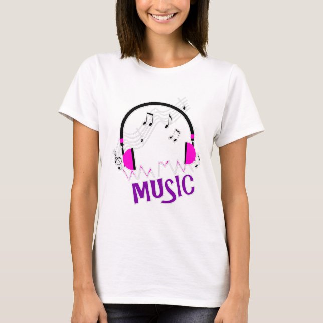 Funky Fun Text und Grafik T-Shirt (Vorderseite)