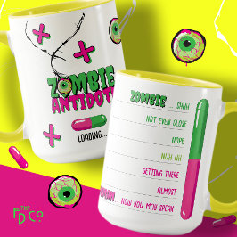 Funky Fun Zombie Antidote Loading.Zombie to Human Tasse