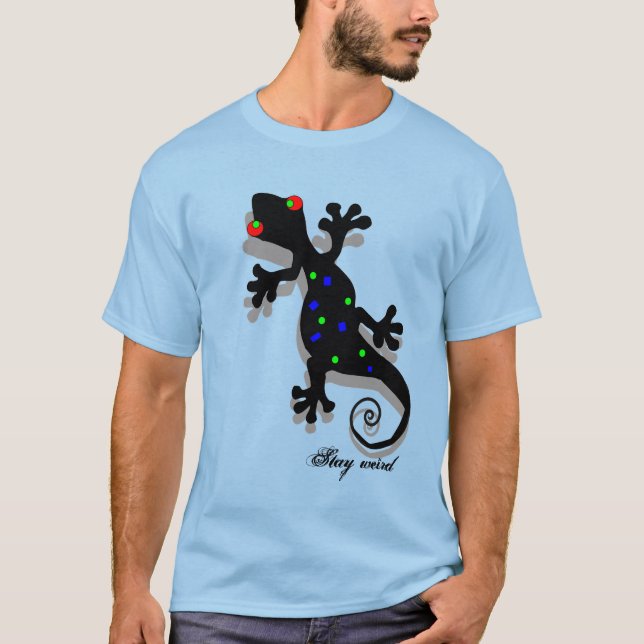 Funky Gecko T-Shirt für Männer (Vorderseite)