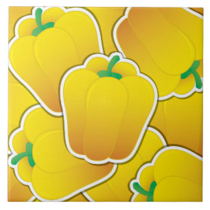 Funky Gelb Pfeffer Fliese