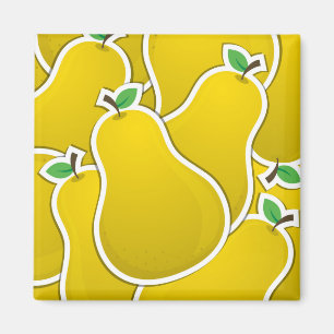 Funky Gelbbirne Magnet