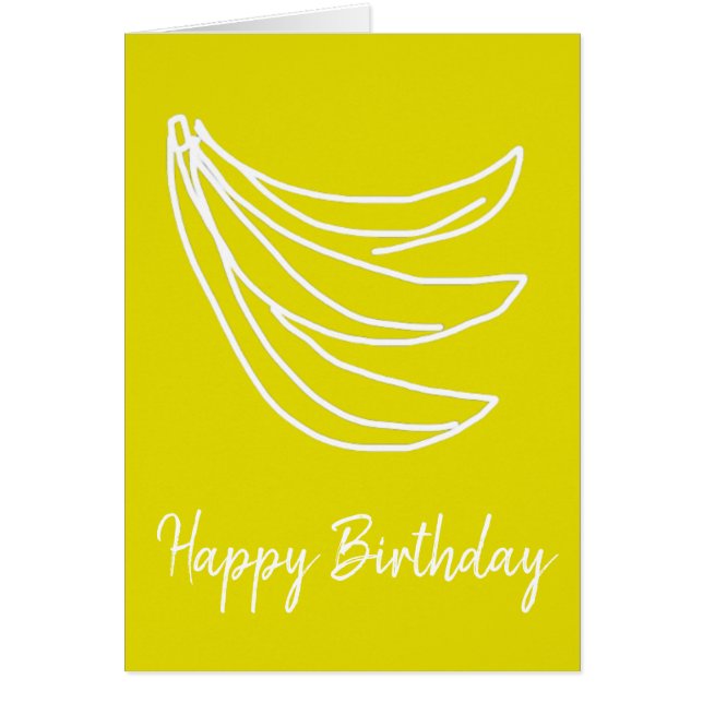 Funky Gelbe Happy Banane (Vorne)