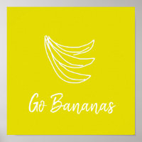 Funky Gelbe Happy Banane