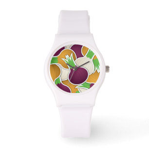 Funky Gemischte Zwiebeln Armbanduhr
