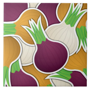 Funky Gemischte Zwiebeln Fliese