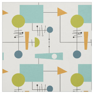 Funky Geometric Flow Chart Mitte Jahrhundert Moder Stoff