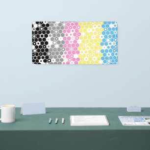 Funky geometrische Mod-Abstrakte Polygender-Stolzf Banner
