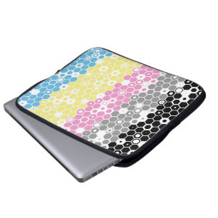Funky geometrische Mod-Abstrakte Polygender-Stolzf Laptopschutzhülle