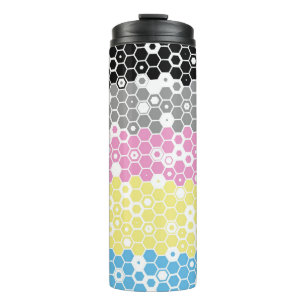 Funky geometrische Mod-Abstrakte Polygender-Stolzf Thermosbecher