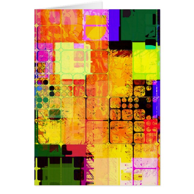Funky geometrisches mehrfarbiges Design (Vorne)