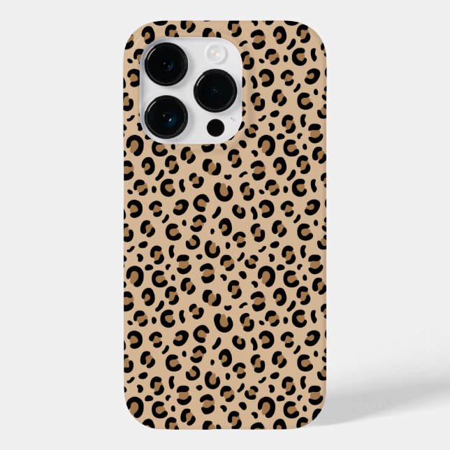 funky Gepard Leopard Muster Case-Mate iPhone 14 Pro Hülle (Rückseite)