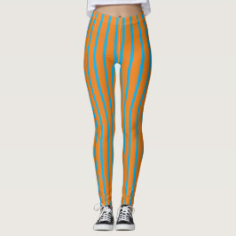Funky gestreiftes Halloween Leggings